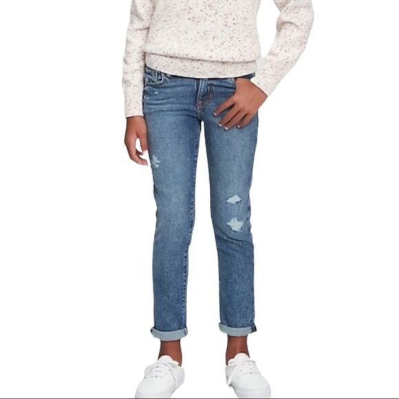 Gap Kids Distressed Girlfriend Jeans - Picture 1 of 9